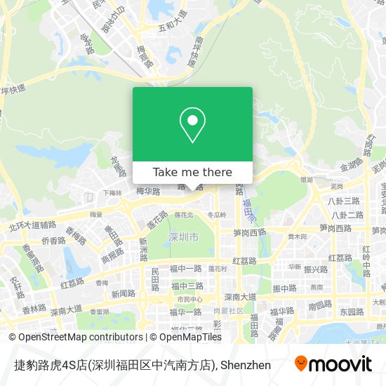 捷豹路虎4S店(深圳福田区中汽南方店) map