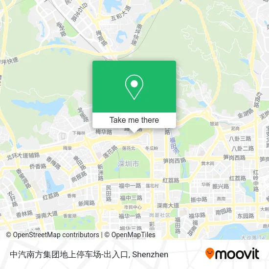 中汽南方集团地上停车场-出入口 map