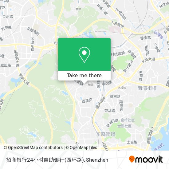 招商银行24小时自助银行(西环路) map