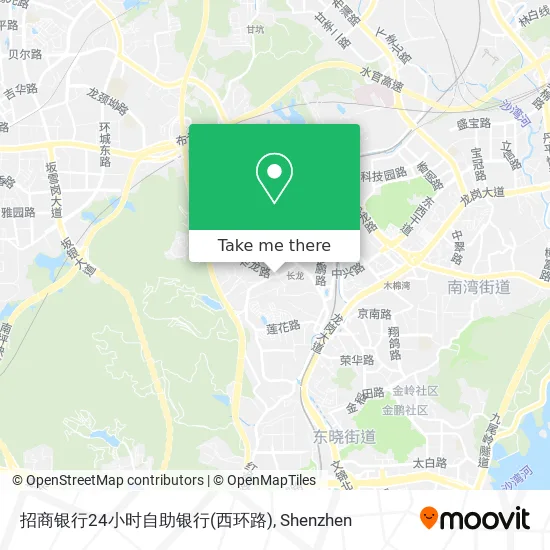 招商银行24小时自助银行(西环路) map