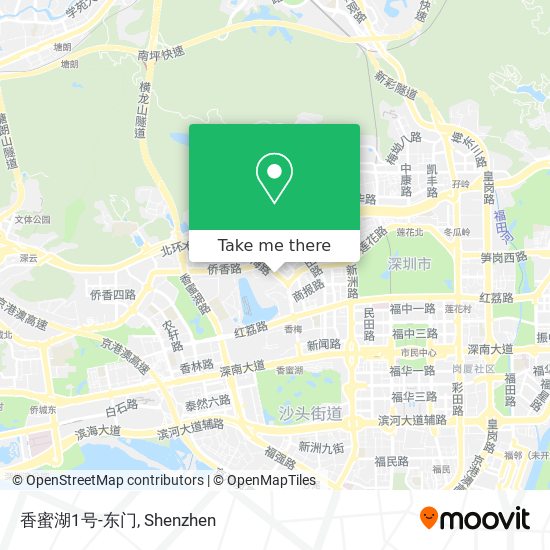 香蜜湖1号-东门 map
