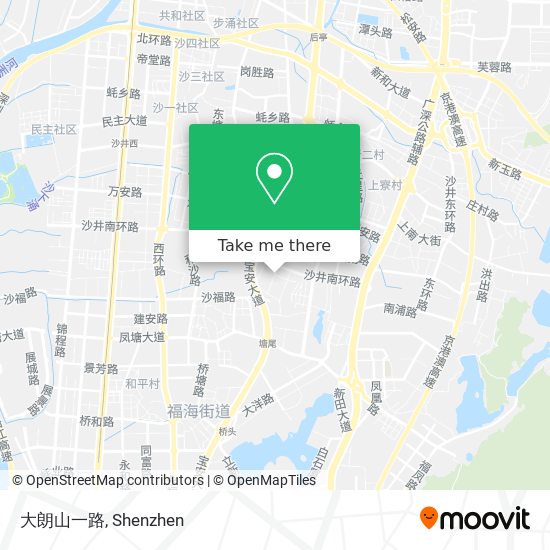 大朗山一路 map
