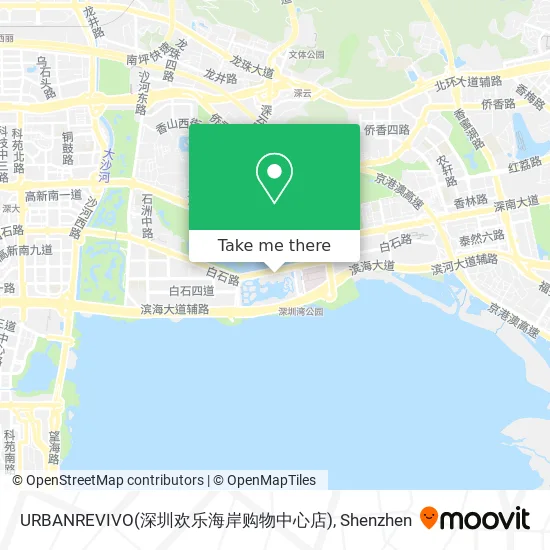 URBANREVIVO(深圳欢乐海岸购物中心店) map