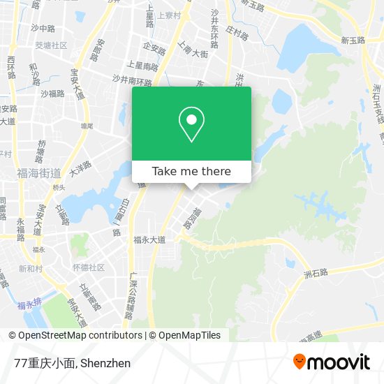 77重庆小面 map