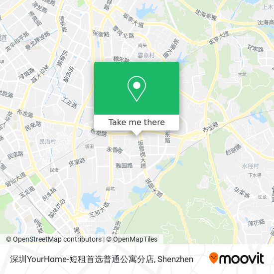 深圳YourHome-短租首选普通公寓分店 map