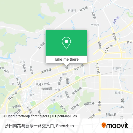 沙田南路与新康一路交叉口 map