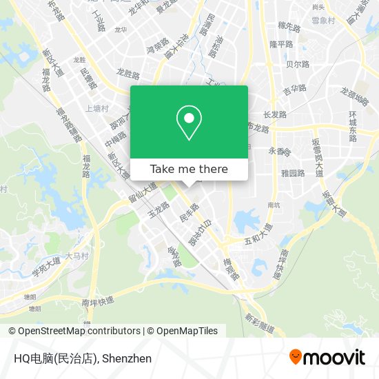 HQ电脑(民治店) map