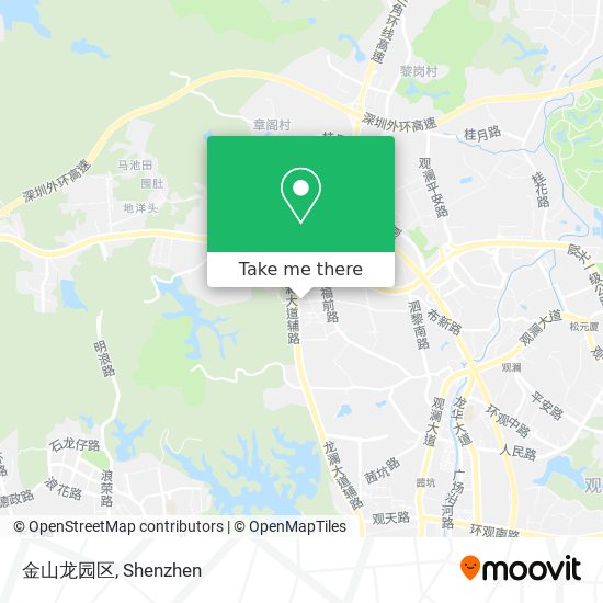 金山龙园区 map