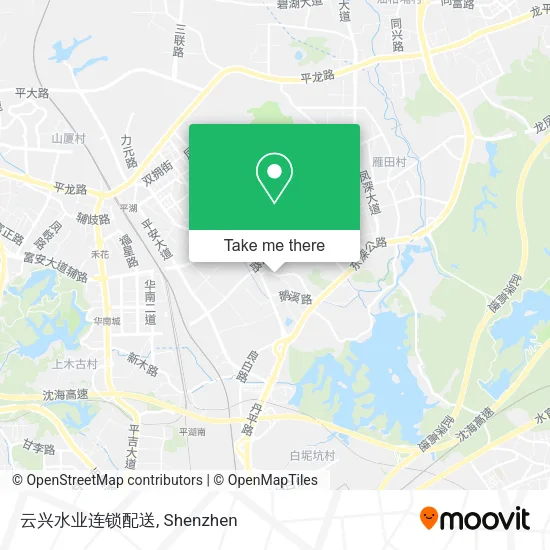 云兴水业连锁配送 map