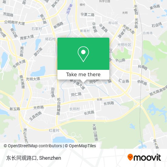 东长同观路口 map