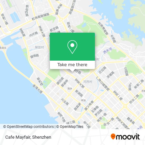 Cafe Mayfair map