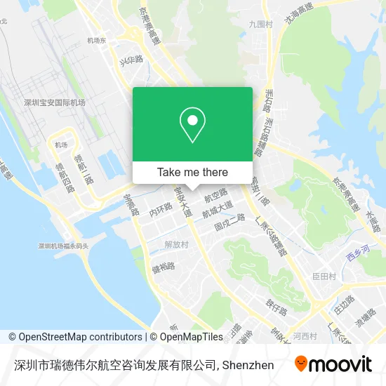 深圳市瑞德伟尔航空咨询发展有限公司 map