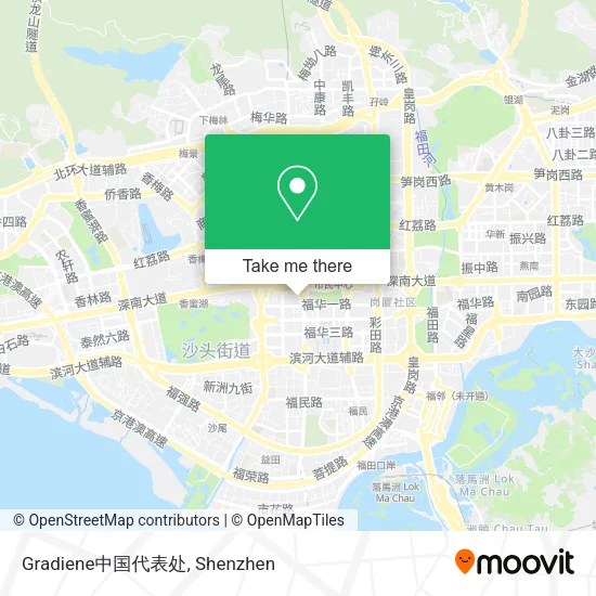 Gradiene中国代表处 map