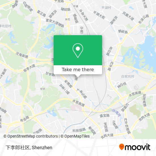 下李郎社区 map