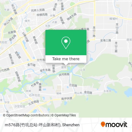 m576路(竹坑总站-坪山新和村) map