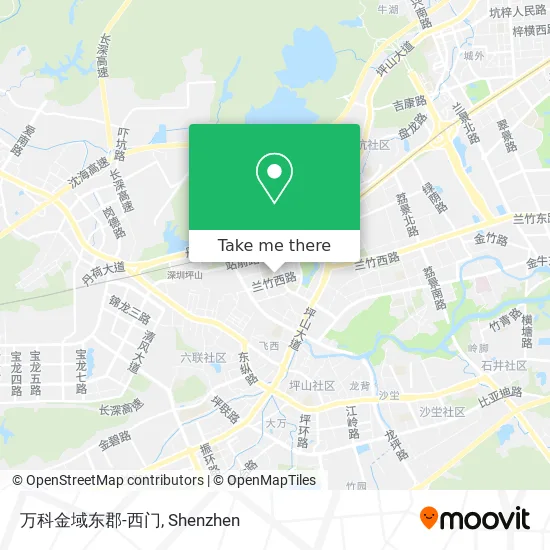 万科金域东郡-西门 map