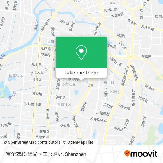 宝华驾校-壆岗学车报名处 map