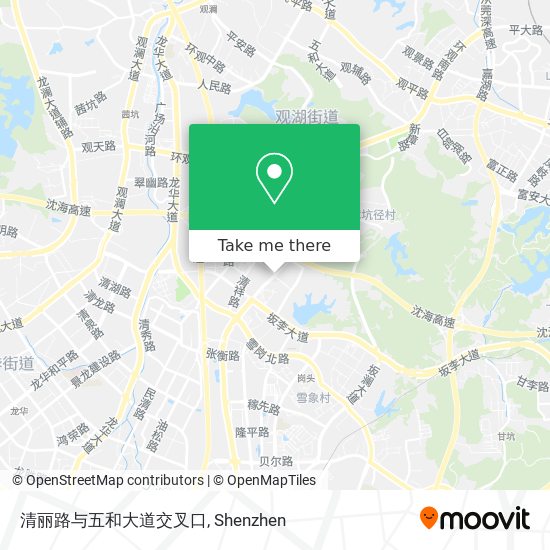 清丽路与五和大道交叉口 map
