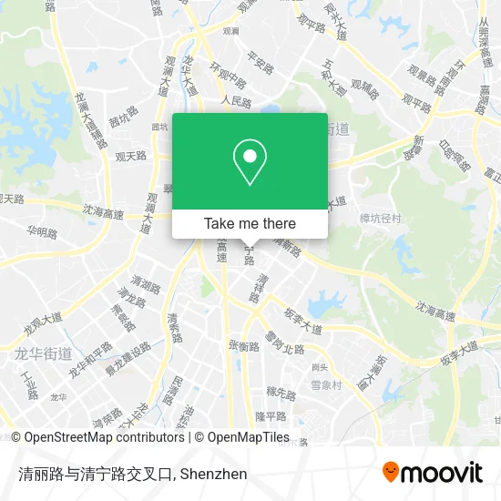 清丽路与清宁路交叉口 map