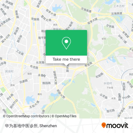 华为基地中医诊所 map