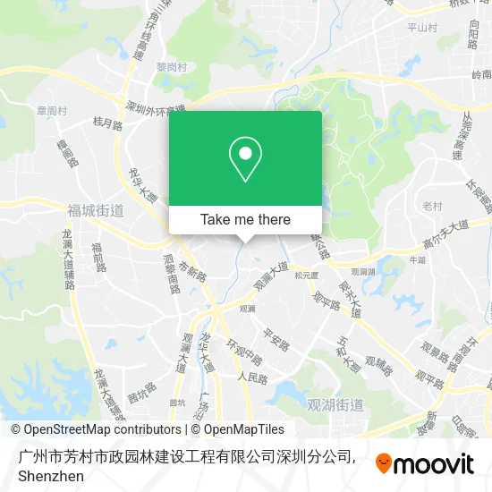 广州市芳村市政园林建设工程有限公司深圳分公司 map