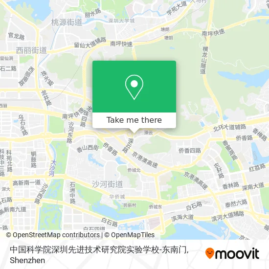 中国科学院深圳先进技术研究院实验学校-东南门 map