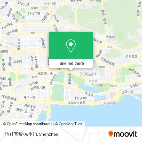 湾畔百货-东南门 map