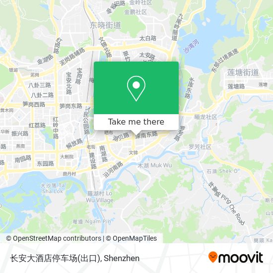 长安大酒店停车场(出口) map