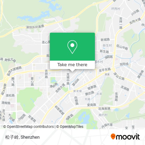 松子岭 map