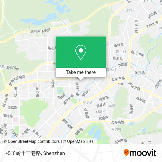 松子岭十三巷路 map