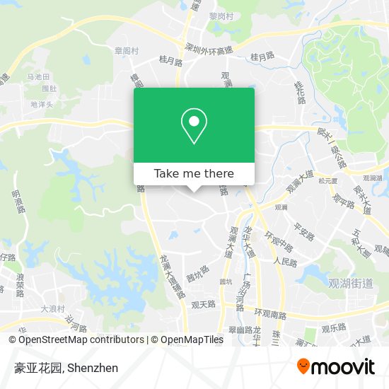 豪亚花园 map