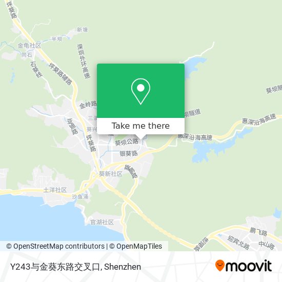 Y243与金葵东路交叉口 map