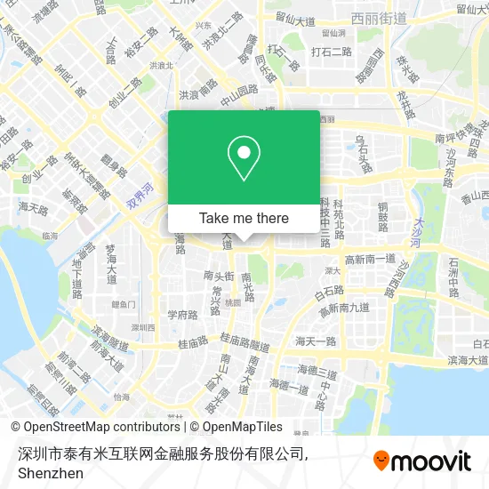 深圳市泰有米互联网金融服务股份有限公司 map