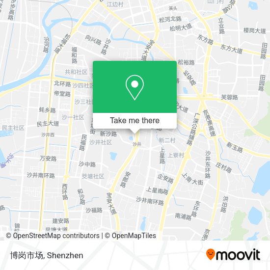 博岗市场 map