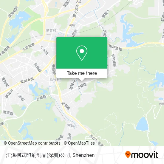 汇泽柯式印刷制品(深圳)公司 map