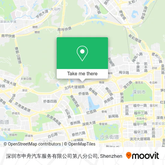 深圳市申舟汽车服务有限公司第八分公司 map