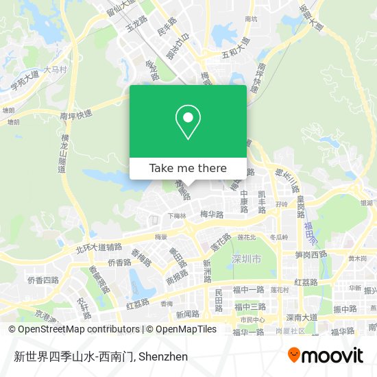 新世界四季山水-西南门 map
