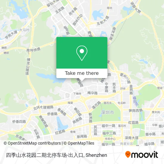 四季山水花园二期北停车场-出入口 map