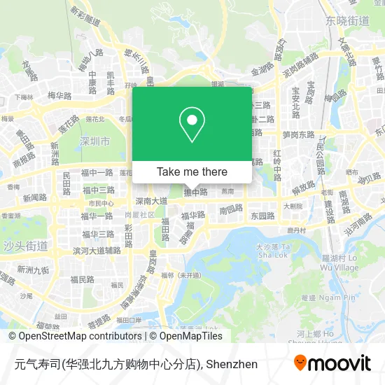元气寿司(华强北九方购物中心分店) map