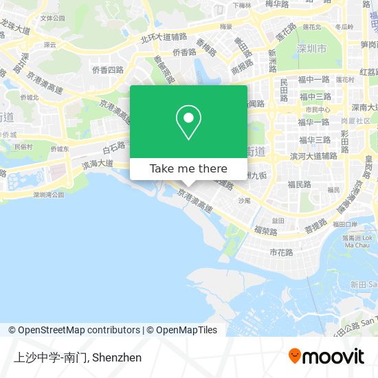 上沙中学-南门 map