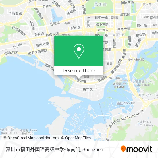 深圳市福田外国语高级中学-东南门 map