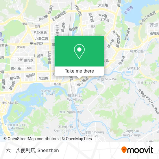 六十八便利店 map