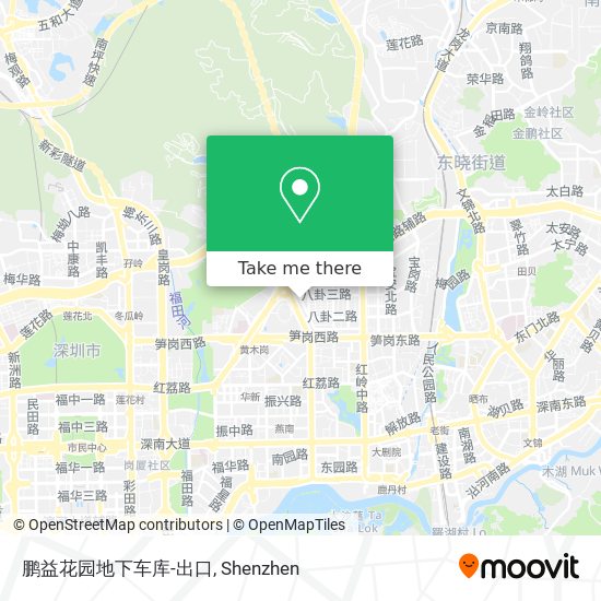 鹏益花园地下车库-出口 map