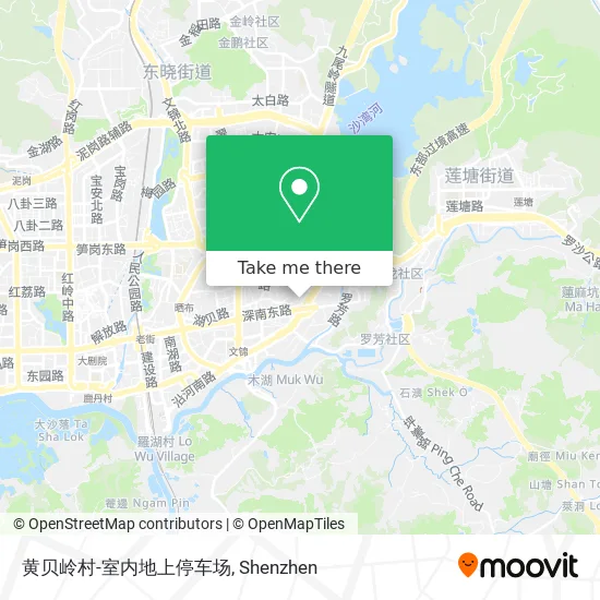 黄贝岭村-室内地上停车场 map