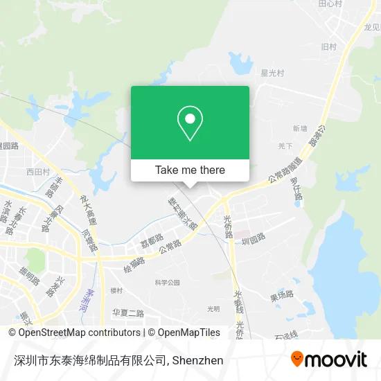 深圳市东泰海绵制品有限公司 map