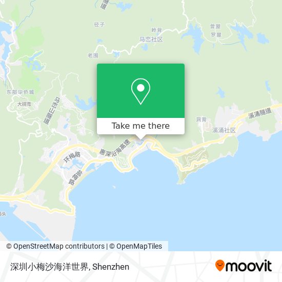深圳小梅沙海洋世界 map