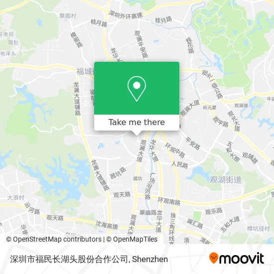 深圳市福民长湖头股份合作公司 map