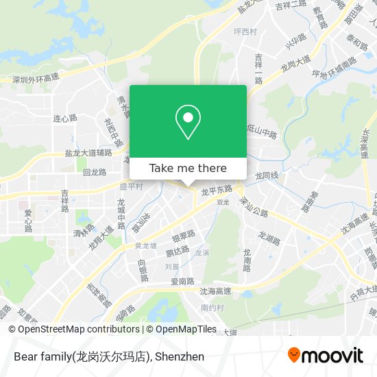 Bear family(龙岗沃尔玛店) map