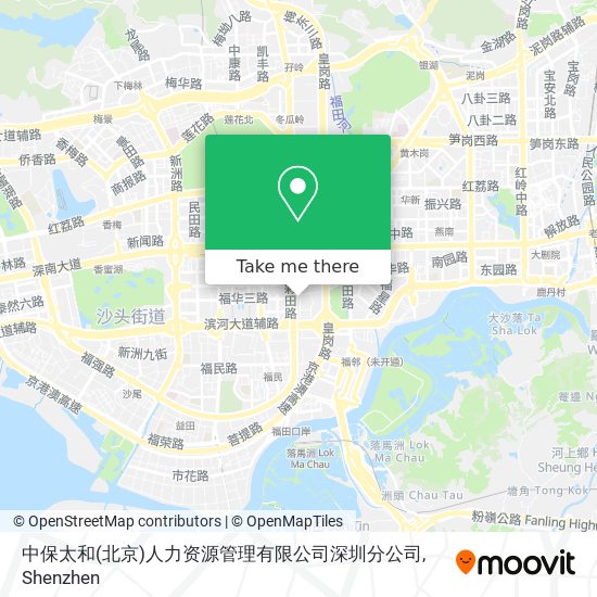 中保太和(北京)人力资源管理有限公司深圳分公司 map