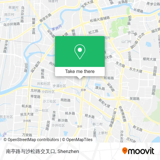 南亭路与沙松路交叉口 map